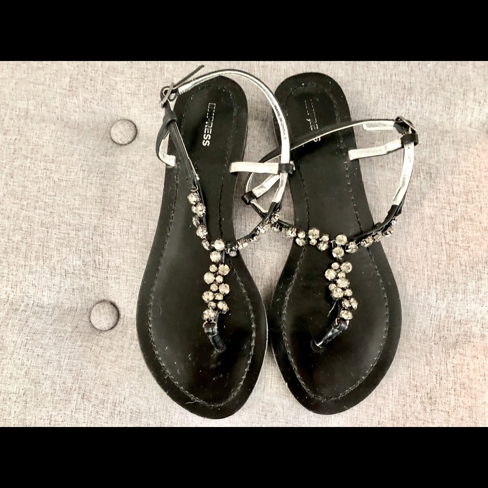 Express Jeweled Sandals size 8